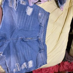 Plus size Jean shorts